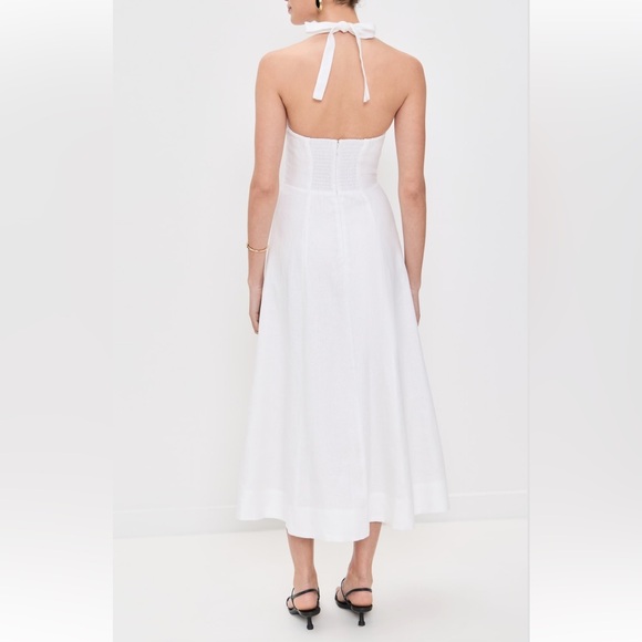 NEW NWT Reformation Tala Linen dress in white - Picture 4 of 6